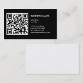 Carte De Visite concevez votre propre code de QR (Devant / Derrière)