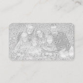 Carte De Visite concevez votre propre plaine noire et blanche. (Dos)