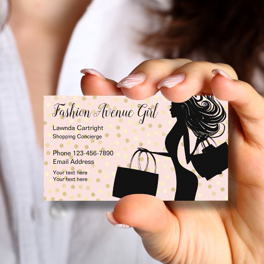 Carte De Visite Concierge de la boutique de mode