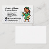 Carte De Visite Concierge de maison Service de nettoyage (Devant / Derrière)
