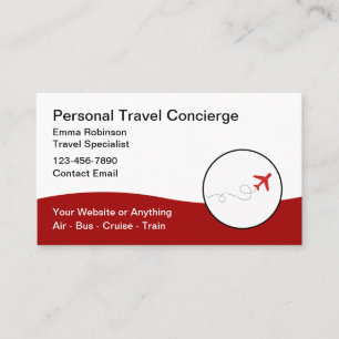Carte De Visite Concierge de voyage et promotionnel