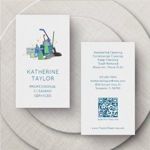 Carte De Visite Concierge Entretien Bureau Commercial