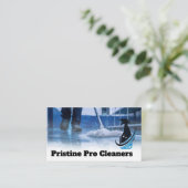 Carte De Visite Concierge nettoyant le sol | Nettoyeurs (Debout devant)
