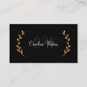 Carte De Visite Concierge personnel Classy Monogram