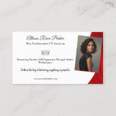 Carte de visite Concours de Beauté Ruby Shine (Dos)