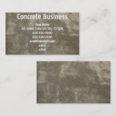 Carte De Visite Concret (Devant / Derrière)