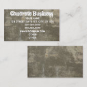 Carte De Visite Concret (Devant / Derrière)