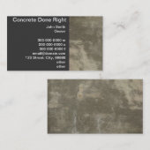 Carte De Visite Concret (Devant / Derrière)