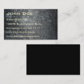 Carte de visite concret de texture de lune (Devant / Derrière)