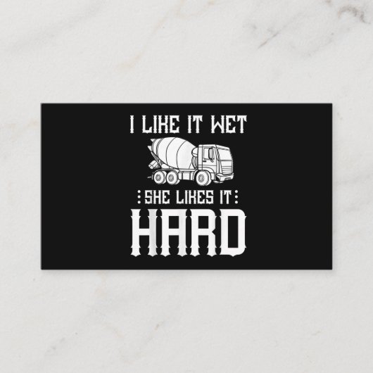 Carte De Visite Concret Finisher Travailleur Cement Mixer Conducte (Devant)