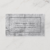 Carte de visite concret gris minimal (Dos)
