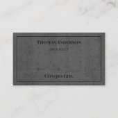 Carte De Visite Concret moderne noir et gris (Devant)
