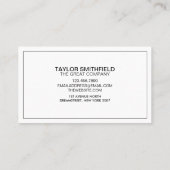 Carte De Visite Concret moderne professionnel (Dos)