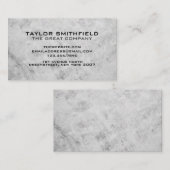 Carte De Visite Concret Professional Industrial Modern (Devant / Derrière)