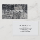 Carte De Visite Concret Rustique (Devant / Derrière)