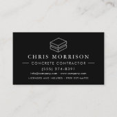 Carte De Visite Concrete Cement Construction Services (Devant)
