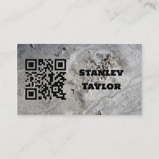 Carte De Visite Concrete & Cement Solutions Custom QR Code (Dos)