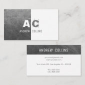 CARTE DE VISITE CONCRETE DUO I (Devant / Derrière)