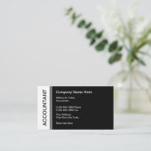 Carte De Visite Conçu par un professionnel pour un comptable (Debout devant)
