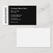 Carte De Visite Conçu par un professionnel pour un comptable (Devant / Derrière)