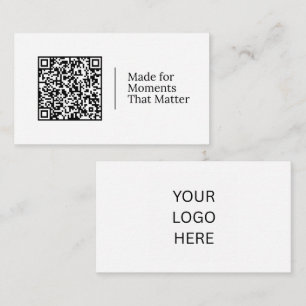 Carte De Visite Conçu pour les moments qui comptent QR personnal