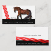 Carte De Visite Concurrence de cheval d'entraîneur d'entraîneur (Devant / Derrière)