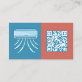 Carte De Visite Conditionnement de l'air QR du code d'analyse (Devant)