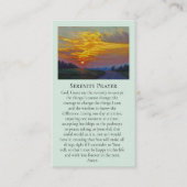 Carte De Visite Condoléances de coeur St Louis Sunrise Purple (Devant)