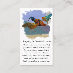Carte De Visite Condoléances sincères en prière bleu violet orange