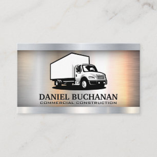 Carte De Visite Conducteur de Camion Commercial Transport