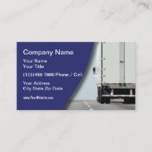 Carte De Visite Conducteur de camion de transport de marchandises (Devant)