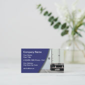 Carte De Visite Conducteur de camion de transport de marchandises (Debout devant)