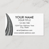 Carte De Visite Conducteur de camionnage professionnel Logo modern (Dos)