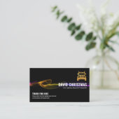 Carte De Visite Conducteur de camionnette Black Striking Lightning (Debout devant)