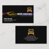 Carte De Visite Conducteur de camionnette Black Striking Lightning (Devant / Derrière)