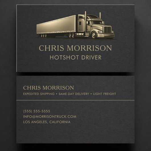 Carte De Visite Conducteur de pointe professionnel