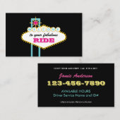 Carte De Visite Conducteur de professionnel de signe de Las Vegas (Devant / Derrière)