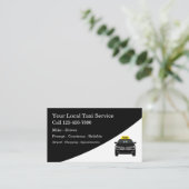 Carte De Visite Conducteur de taxi moderne classique (Debout devant)