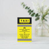 Carte De Visite Conducteur de taxi moderne et branché (Debout devant)