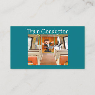 Carte De Visite Conducteur de train Locomotive Melody par Funnycom