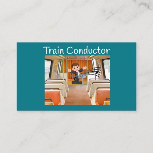 Carte De Visite Conducteur de train Locomotive Melody par Funnycom (Devant)