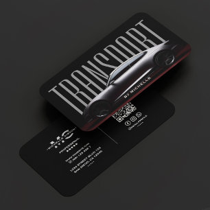 Carte De Visite Conducteur de voiture Transport Chauffeur moderne 