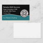 Carte De Visite Conducteur des services médicaux d'urgence (Devant / Derrière)