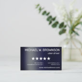 Carte De Visite Conducteur minimal de la marine (Debout devant)