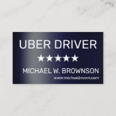Carte De Visite Conducteur Minimal Navy (Dos)