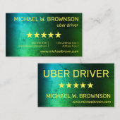 Carte De Visite Conducteur minimal vert (Devant / Derrière)
