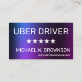 Carte De Visite Conducteur Minimal Violet (Dos)
