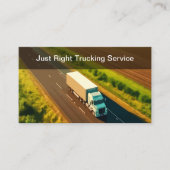 Carte De Visite Conducteur professionnel du service de camionnage (Devant)