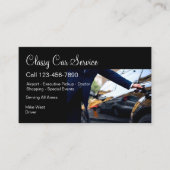 Carte De Visite Conducteur Uber du service de voiture brillant cla (Devant)