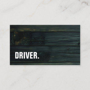 Carte De Visite Conduite minimaliste moderne en bois DRIVER Profes